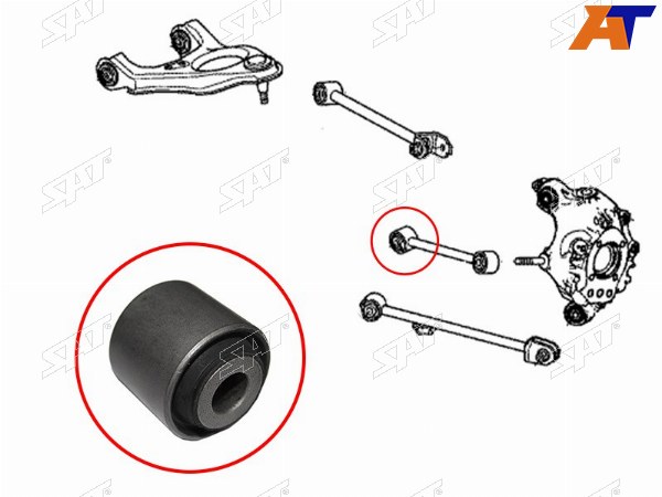 Сайлентблок заднего поперечного рычага HONDA ACCORD 08-12CROSSTOUR 10-ACURA TSX 09-14
