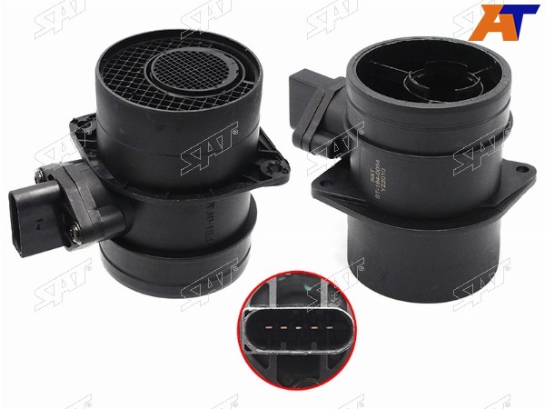 Датчик массового расхода воздуха VW GOLF 02-09 JETTA 05-01 PASSAT 01-11 POLO 02-10 TOUAREG 03-10