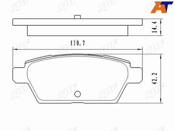 Колодки тормозные зад MAZDA6 GGGY 02-07