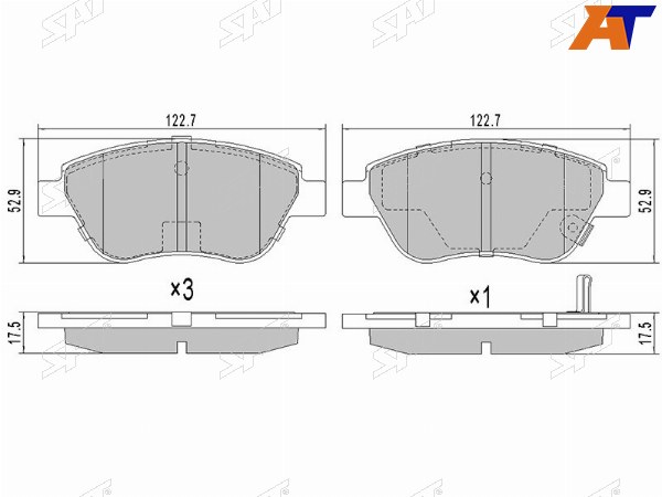Колодки тормозные перед OPEL CORSA D 06-CORSA C 06-