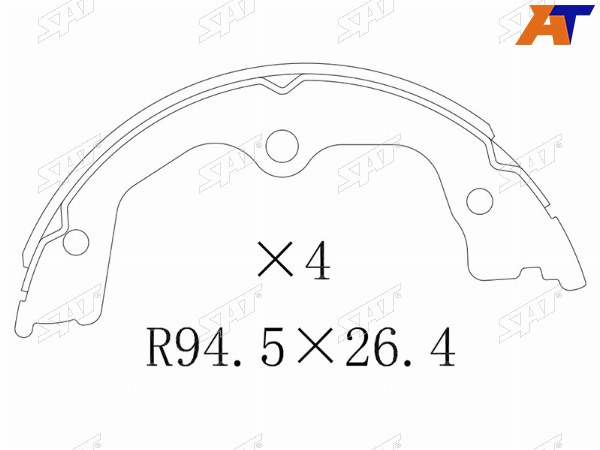 Колодки ручника HONDA ACCORD CU 08-13