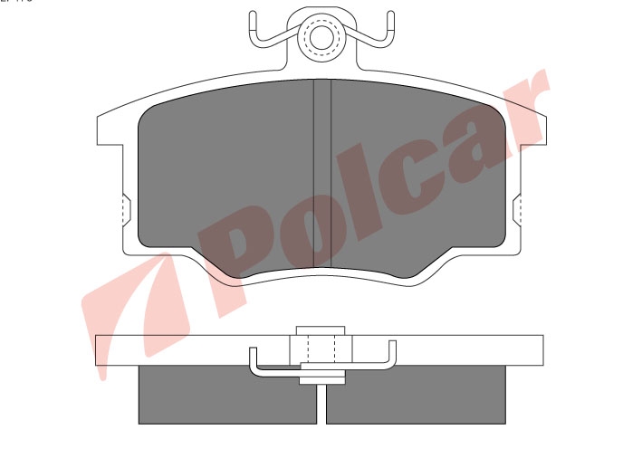 B2057410 ТОРМОЗНЫЕ КОЛОДКИ ПЕРЕДНИИ