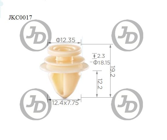 JD JKC0017 Клипса крепежная  аналог KE342