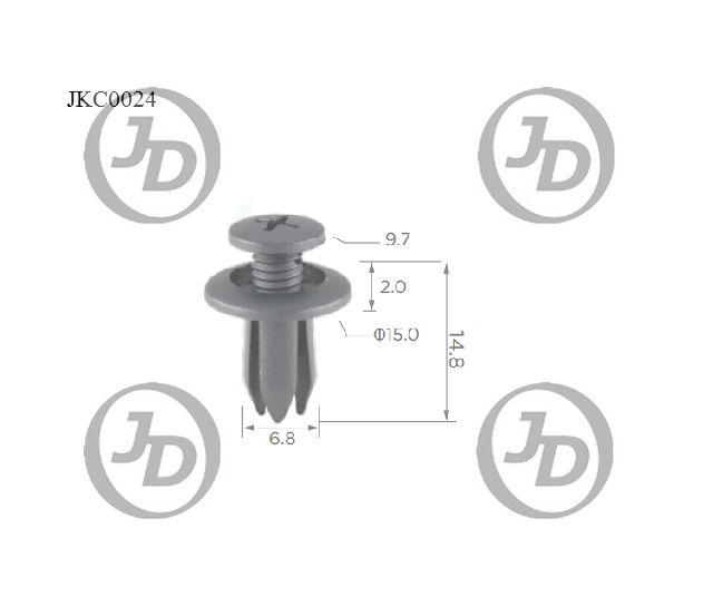 JD JKC0024 Клипса крепежная  аналог KJ525