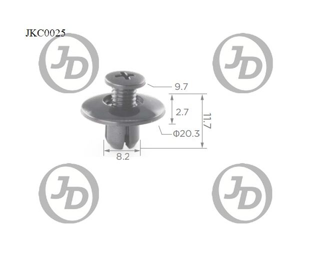 JD JKC0025 Клипса крепежная  аналог KJ706
