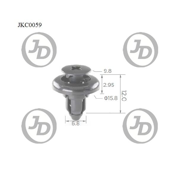 JD JKC0059 Клипса крепежная  аналог KJ1025