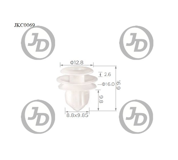 JD JKC0069 Клипса крепежная  аналог KJ499
