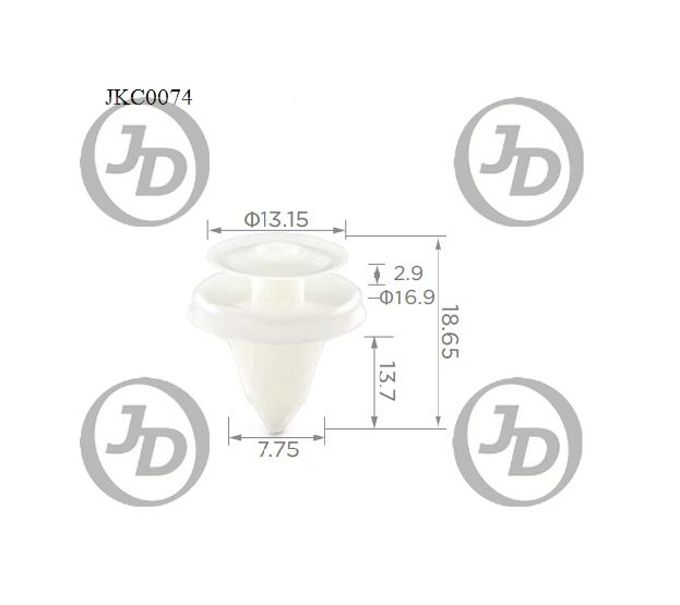 JD JKC0074 Клипса крепежная  аналог KJ688