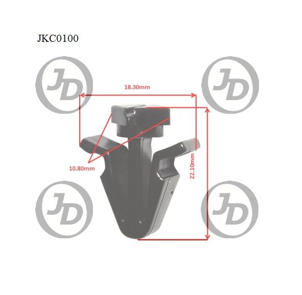 JD JKC0100 Клипса крепежная  аналог KJ064