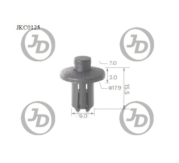 JD JKC0125 Клипса крепежная  аналог KJ355