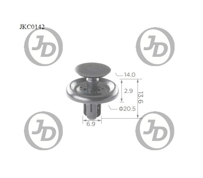 JD JKC0142 Клипса крепежная  аналог KJ2345