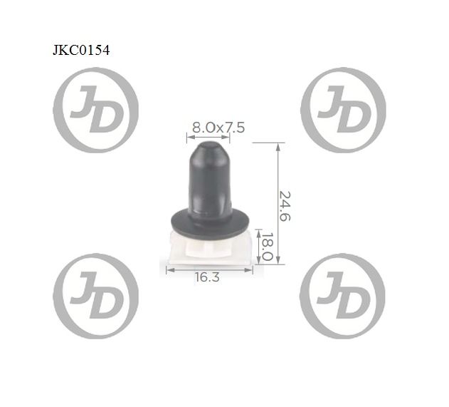 JD JKC0154 Клипса крепежная  аналог KE391