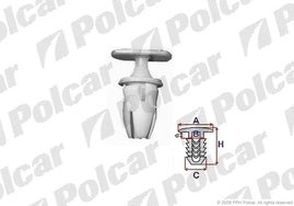 RXA82026 КЛОП НАКЛАДКИ ПОРОГА 10шт