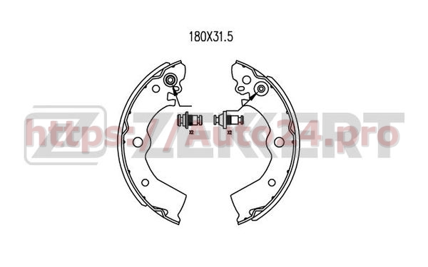 BK-4035 Zekkert для NISSAN 4406060R25