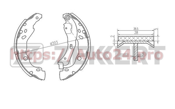BK-4101 Zekkert для NISSAN D40601HD3E
