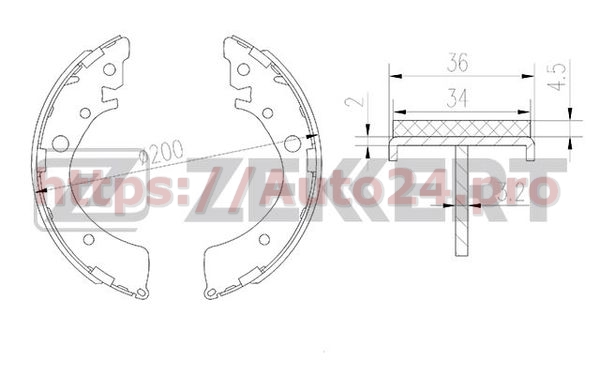 BK-4103 Zekkert для HONDA 43153SE0003