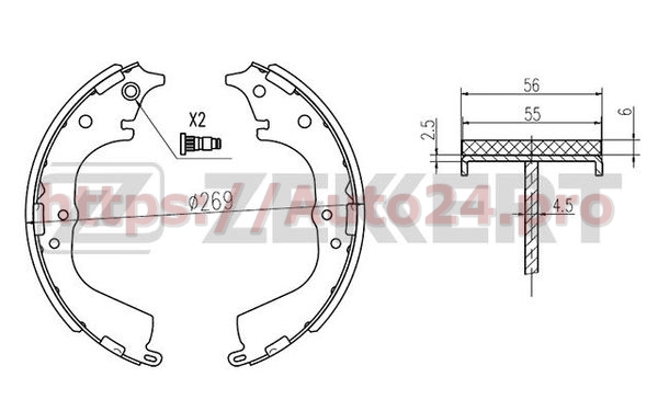 BK-4107 Zekkert для TOYOTA 0449526230