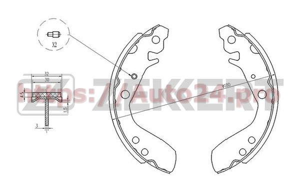 BK-4108 Zekkert для HONDA 43053SAAE50