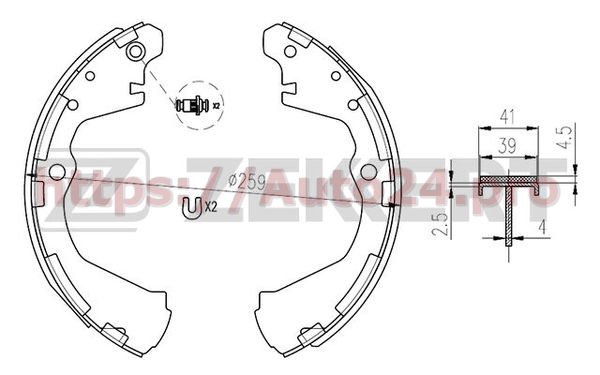 BK-4110 Zekkert для NISSAN 440600C725