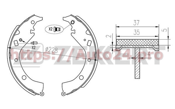 BK-4111 Zekkert для TOYOTA 0449563010