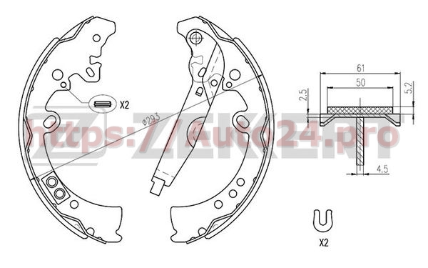 BK-4116 Zekkert для TOYOTA 044950K090