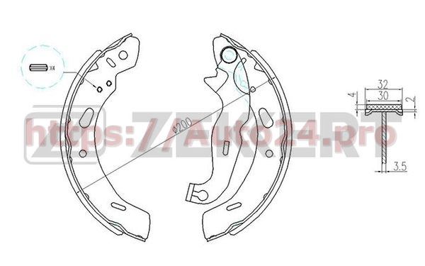 BK-4132 Zekkert для MAZDA DFY12638Z