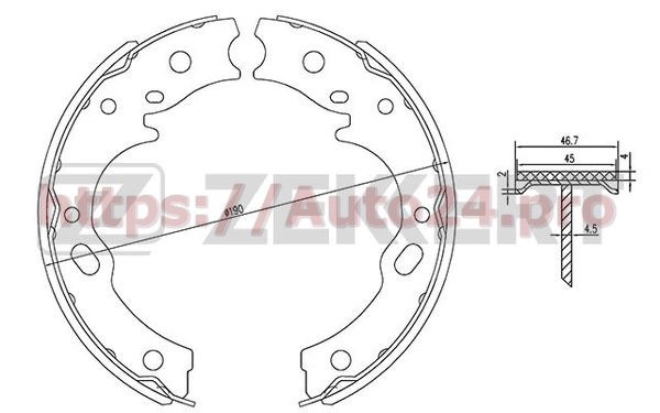 BK-4137 Zekkert для TOYOTA 3616089TA0