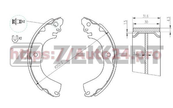 BK-4144 Zekkert для MITSUBISHI 4600A025