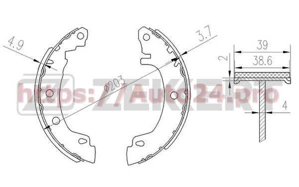 BK-4163 Zekkert для RENAULT 7701206242