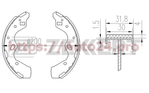BK-4172 Zekkert для MAZDA D10226310B