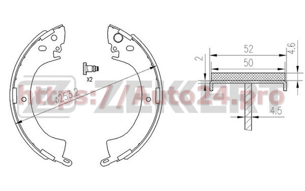 BK-4174 Zekkert для MITSUBISHI MB699017
