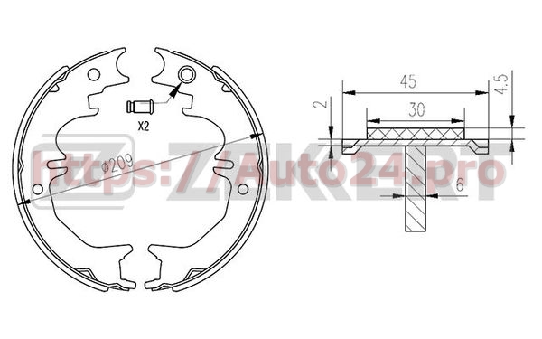 BK-4183 Zekkert для TOYOTA 4654060031