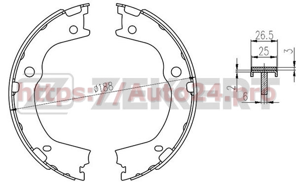 BK-4194 Zekkert для HYUNDAI 583052PA00
