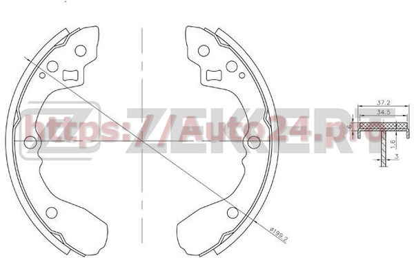 BK-4251 Zekkert для KIA 0K2052638Z