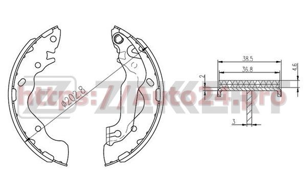 BK-4296 Zekkert для HYUNDAI 583052HA00