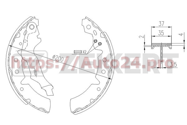 BK-4446 Zekkert для TOYOTA 0449502020