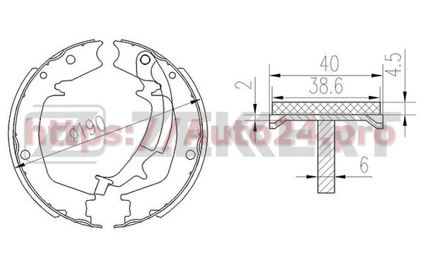 BK-4451 Zekkert для KIA 583053CA00