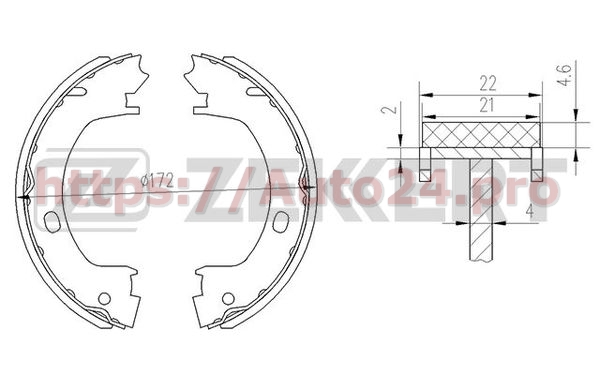 BK-4452 Zekkert для CHRYSLER K05066036AA