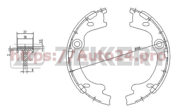 BK-4454 Zekkert для HYUNDAI 583501HA00
