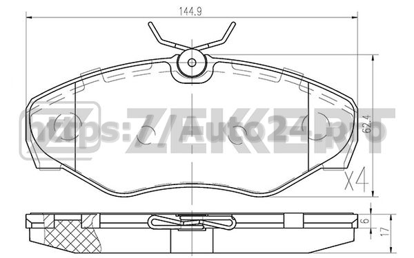 BS-1007 Zekkert для RENAULT 6025371279