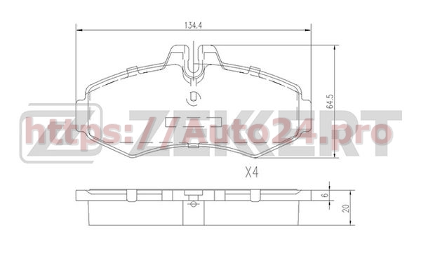 BS-1015 Zekkert для MERCEDES BENZ A0034200120
