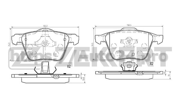 BS-1022 Zekkert для VOLVO 31262705