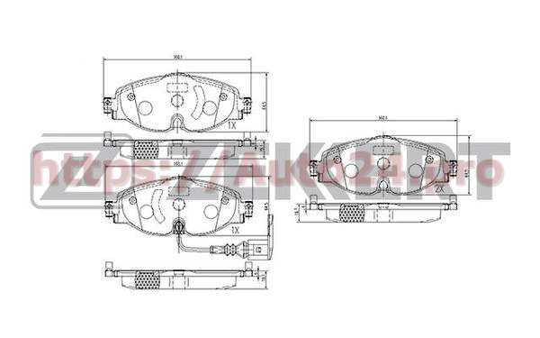BS-1047 Zekkert для VAG 8V0698151G