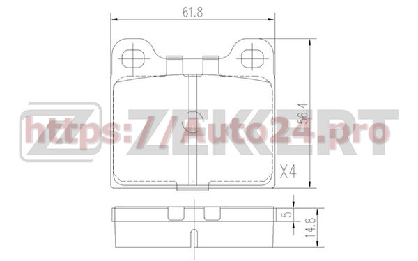 BS-1049 Zekkert для OPEL 91090543