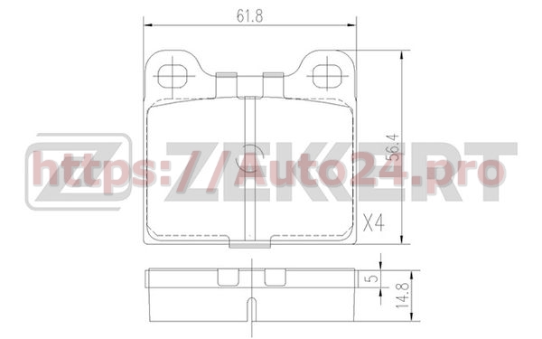 BS-1049 Zekkert для OPEL 91082782