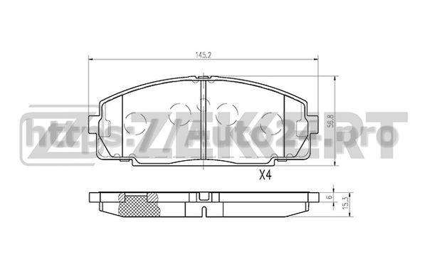 BS-1110 Zekkert для TOYOTA 0449135051