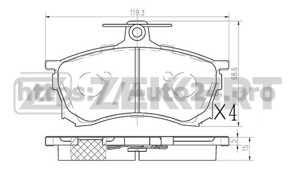 BS-1115 Zekkert для MITSUBISHI MR290240