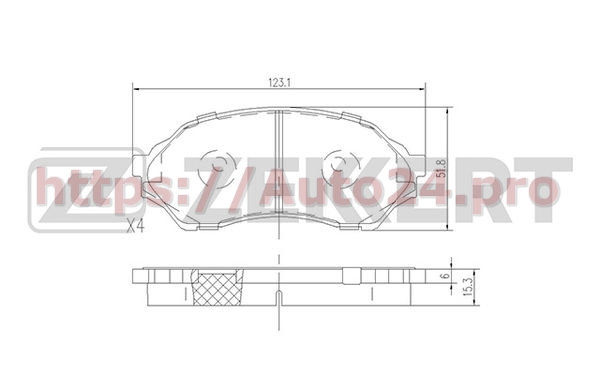 BS-1118 Zekkert для MAZDA B2YD3323Z