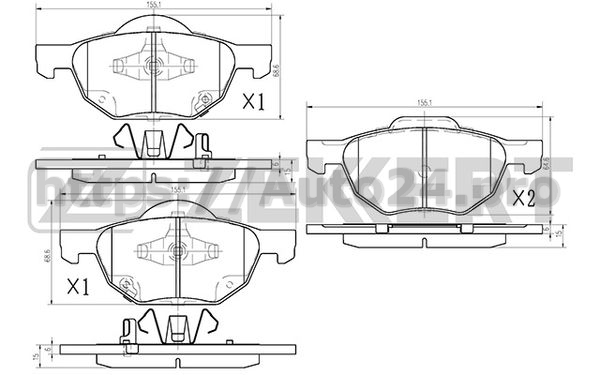 BS-1125 Zekkert для HONDA 45022SEAE00