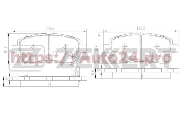 BS-1130 Zekkert для MAZDA DFY13328Z